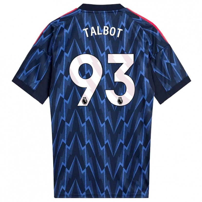 Danxen Herren Jack Talbot #93 Marine Rot Auswärtstrikot Trikot 2025/26 T-Shirt