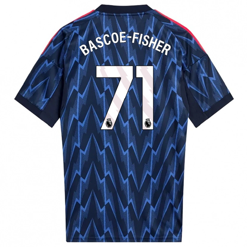 Danxen Herren Jakai Bascoe-Fisher #71 Marine Rot Auswärtstrikot Trikot 2025/26 T-Shirt