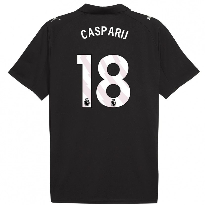 Danxen Herren Kerstin Casparij #18 Schwarz Weiß Auswärtstrikot Trikot 2025/26 T-Shirt