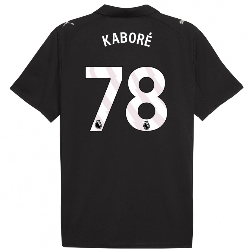 Danxen Herren Issa Kaboré #78 Schwarz Weiß Auswärtstrikot Trikot 2025/26 T-Shirt
