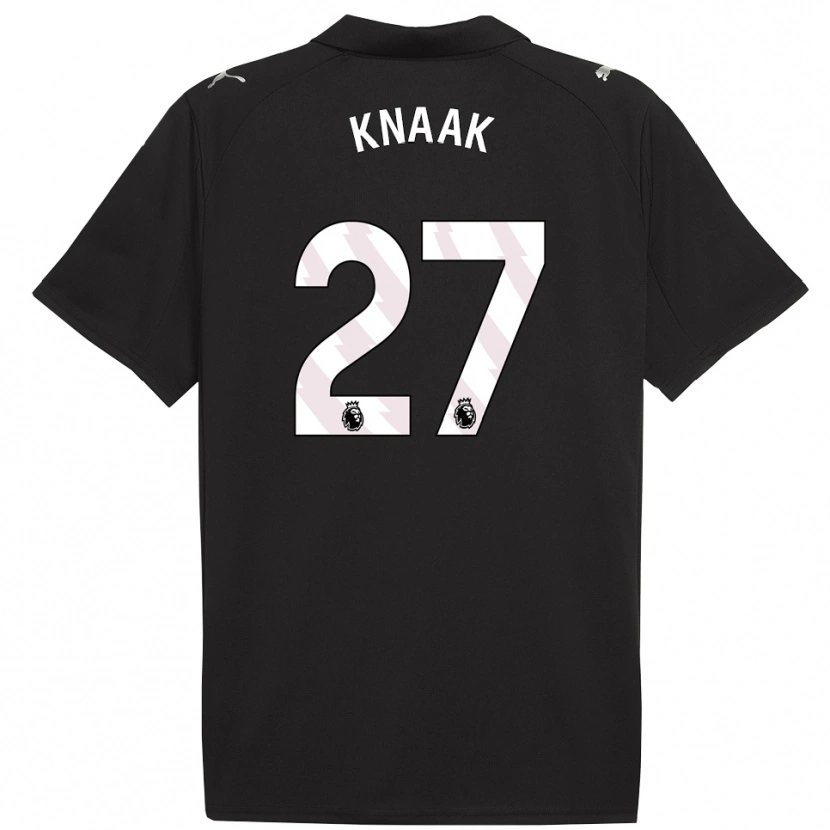 Danxen Herren Rebecca Knaak #27 Schwarz Weiß Auswärtstrikot Trikot 2025/26 T-Shirt