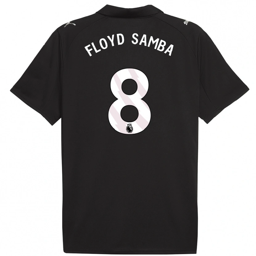 Danxen Herren Floyd Samba #8 Schwarz Weiß Auswärtstrikot Trikot 2025/26 T-Shirt
