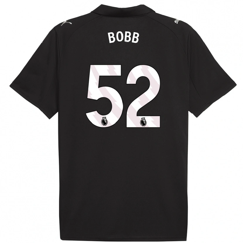Danxen Herren Oscar Bobb #52 Schwarz Weiß Auswärtstrikot Trikot 2025/26 T-Shirt