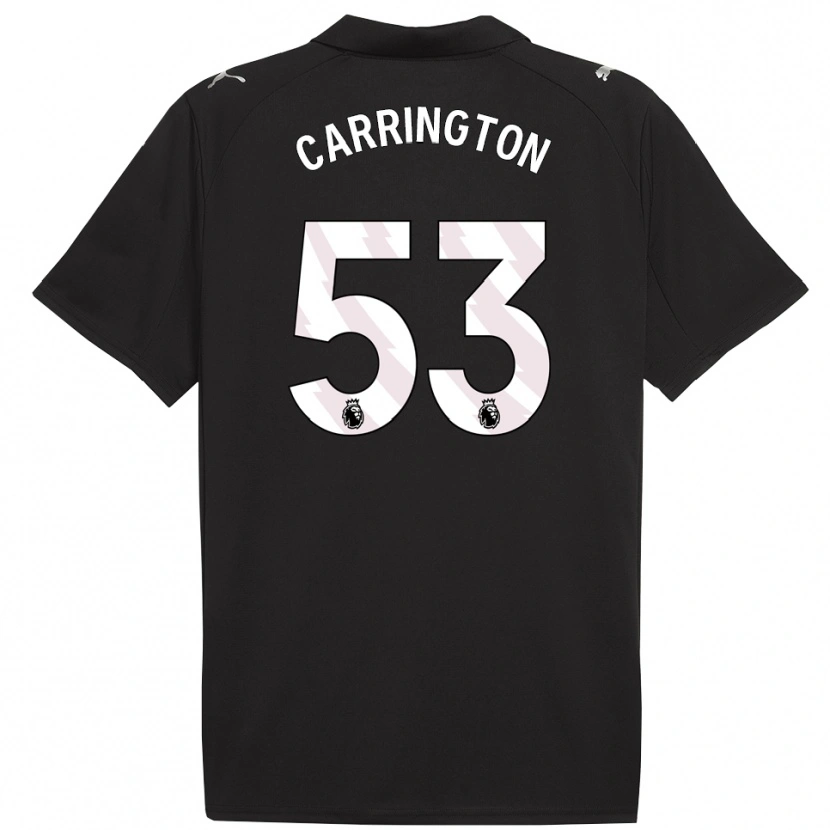 Danxen Herren Ezra Carrington #53 Schwarz Weiß Auswärtstrikot Trikot 2025/26 T-Shirt