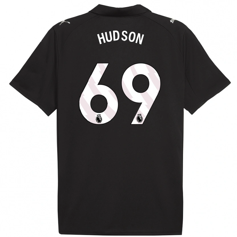 Danxen Herren Max Hudson #69 Schwarz Weiß Auswärtstrikot Trikot 2025/26 T-Shirt