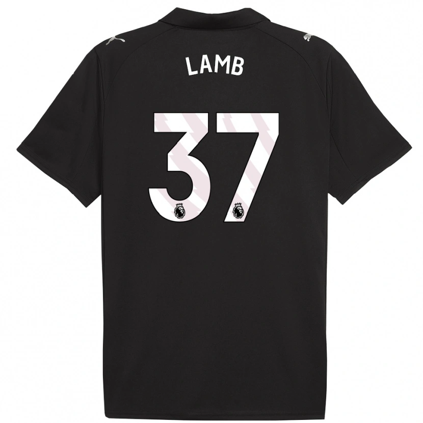 Danxen Herren Teddie Lamb #37 Schwarz Weiß Auswärtstrikot Trikot 2025/26 T-Shirt