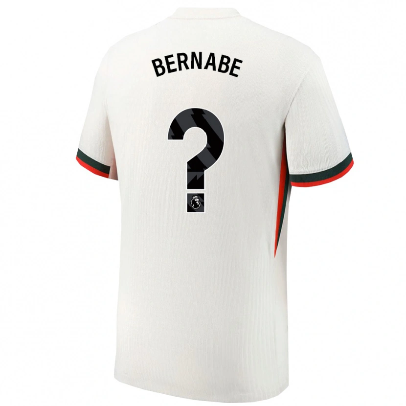 Danxen Herren Alejandra Bernabe #0 Weiß Grün Auswärtstrikot Trikot 2025/26 T-Shirt