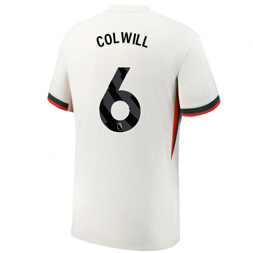Danxen Herren Levi Colwill #6 Weiß Grün Auswärtstrikot Trikot 2025/26 T-Shirt