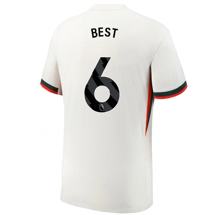 Danxen Herren Kian Best #6 Weiß Grün Auswärtstrikot Trikot 2025/26 T-Shirt