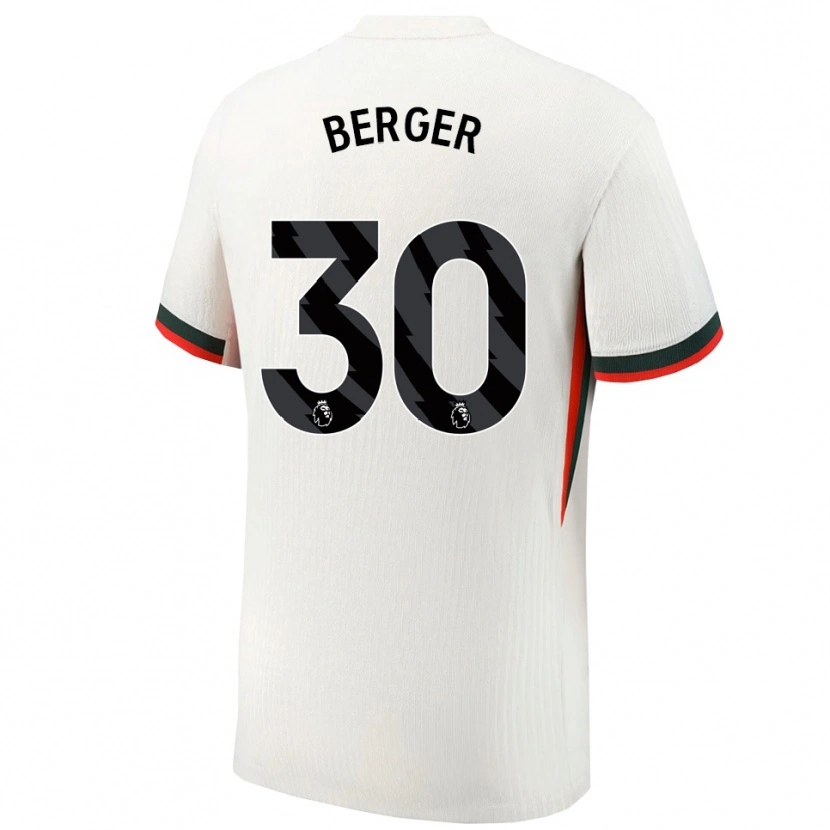 Danxen Herren Ann-Katrin Berger #30 Weiß Grün Auswärtstrikot Trikot 2025/26 T-Shirt