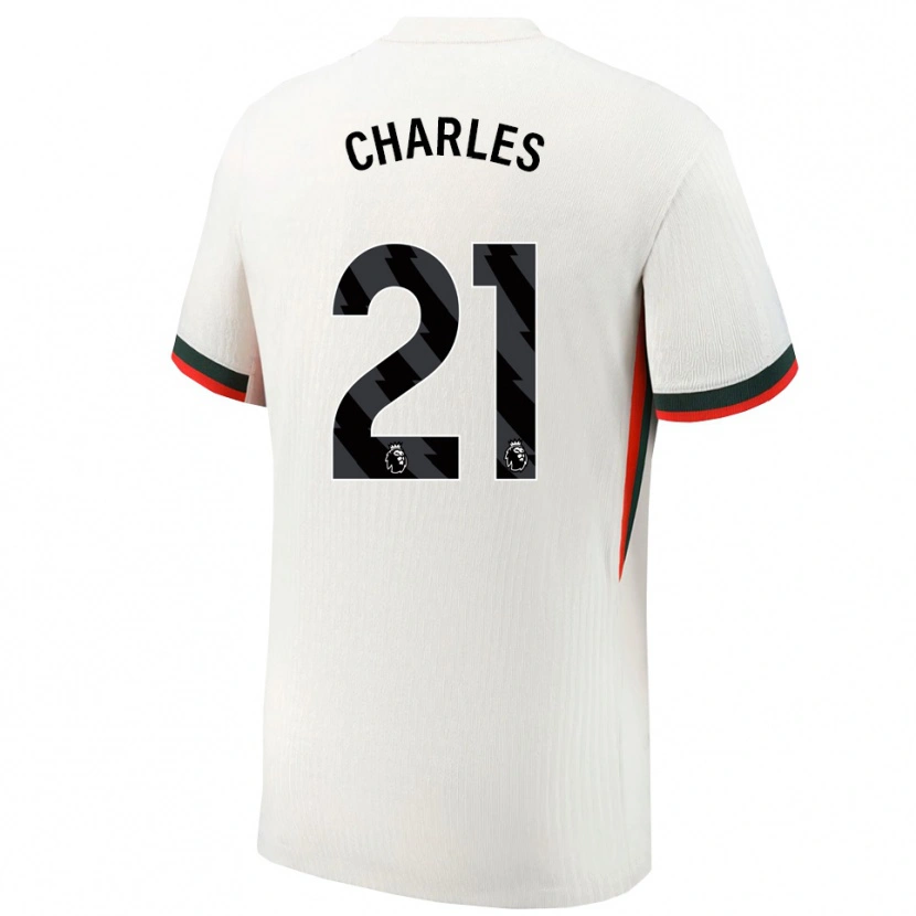 Danxen Herren Niamh Charles #21 Weiß Grün Auswärtstrikot Trikot 2025/26 T-Shirt