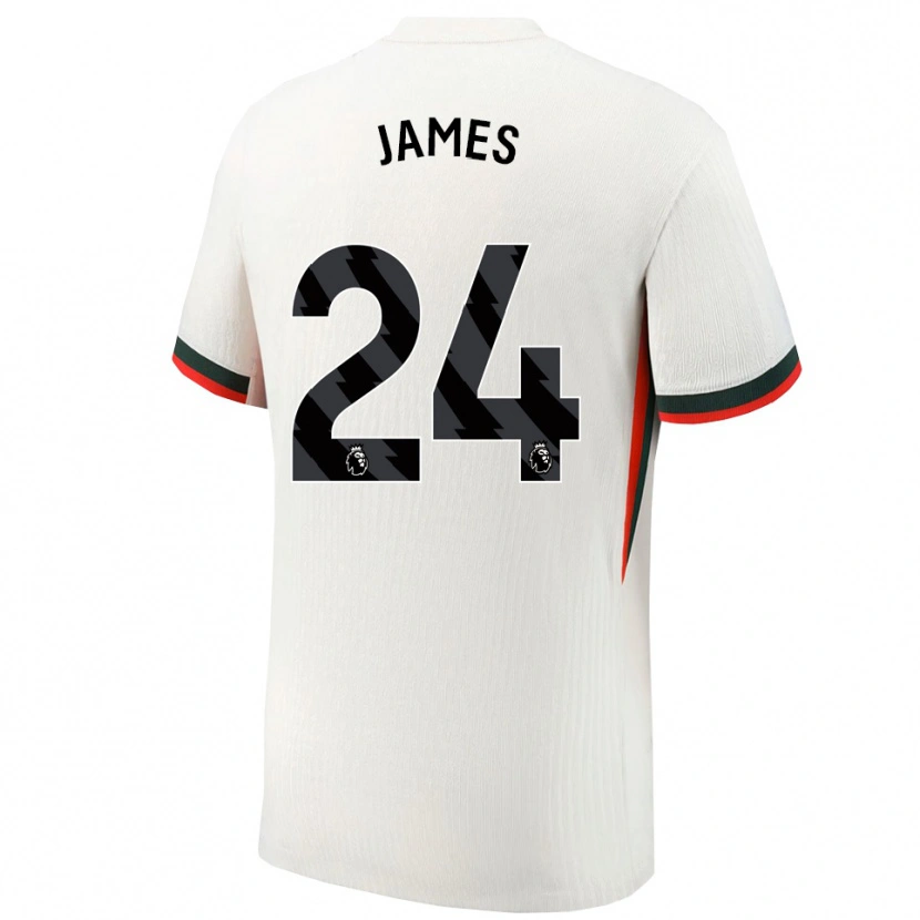 Danxen Herren Reece James #24 Weiß Grün Auswärtstrikot Trikot 2025/26 T-Shirt