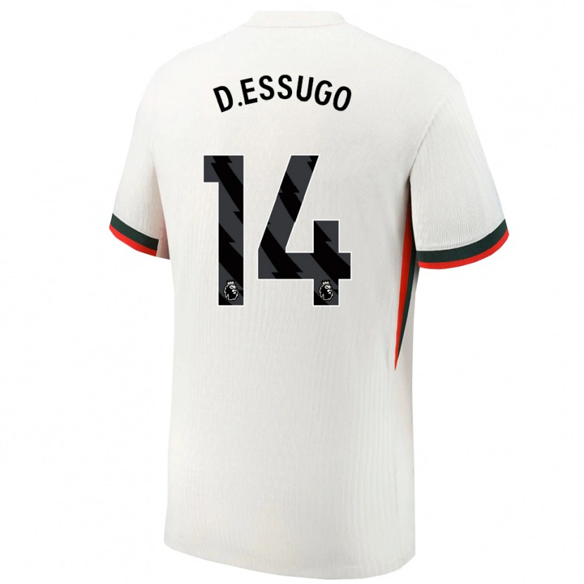 Danxen Herren Dário Essugo #14 Weiß Grün Auswärtstrikot Trikot 2025/26 T-Shirt