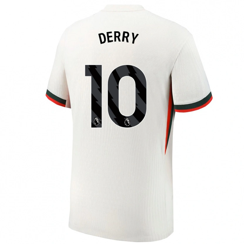 Danxen Herren Jesse Derry #10 Weiß Grün Auswärtstrikot Trikot 2025/26 T-Shirt