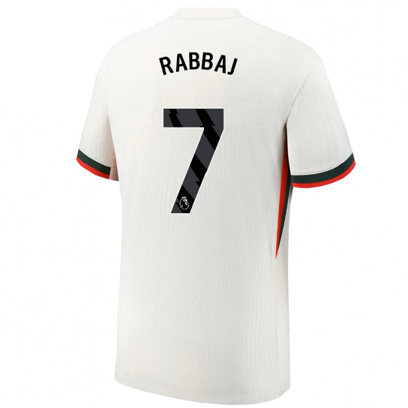 Danxen Herren Ibrahim Rabbaj #7 Weiß Grün Auswärtstrikot Trikot 2025/26 T-Shirt