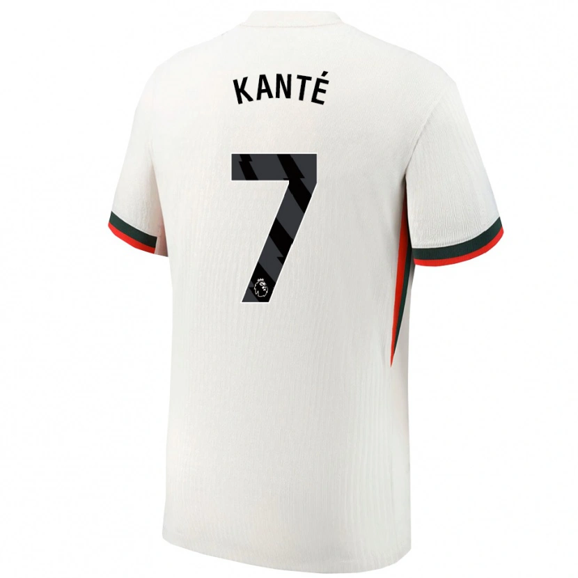 Danxen Herren N'golo Kante #7 Weiß Grün Auswärtstrikot Trikot 2025/26 T-Shirt