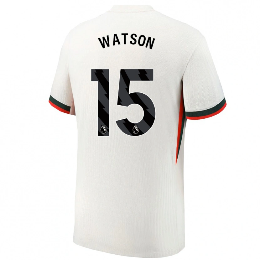 Danxen Herren Reggie Watson #15 Weiß Grün Auswärtstrikot Trikot 2025/26 T-Shirt
