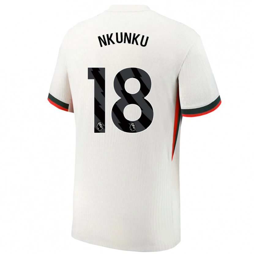 Danxen Herren Christopher Nkunku #18 Weiß Grün Auswärtstrikot Trikot 2025/26 T-Shirt