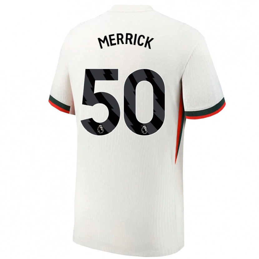 Danxen Herren Max Merrick #50 Weiß Grün Auswärtstrikot Trikot 2025/26 T-Shirt