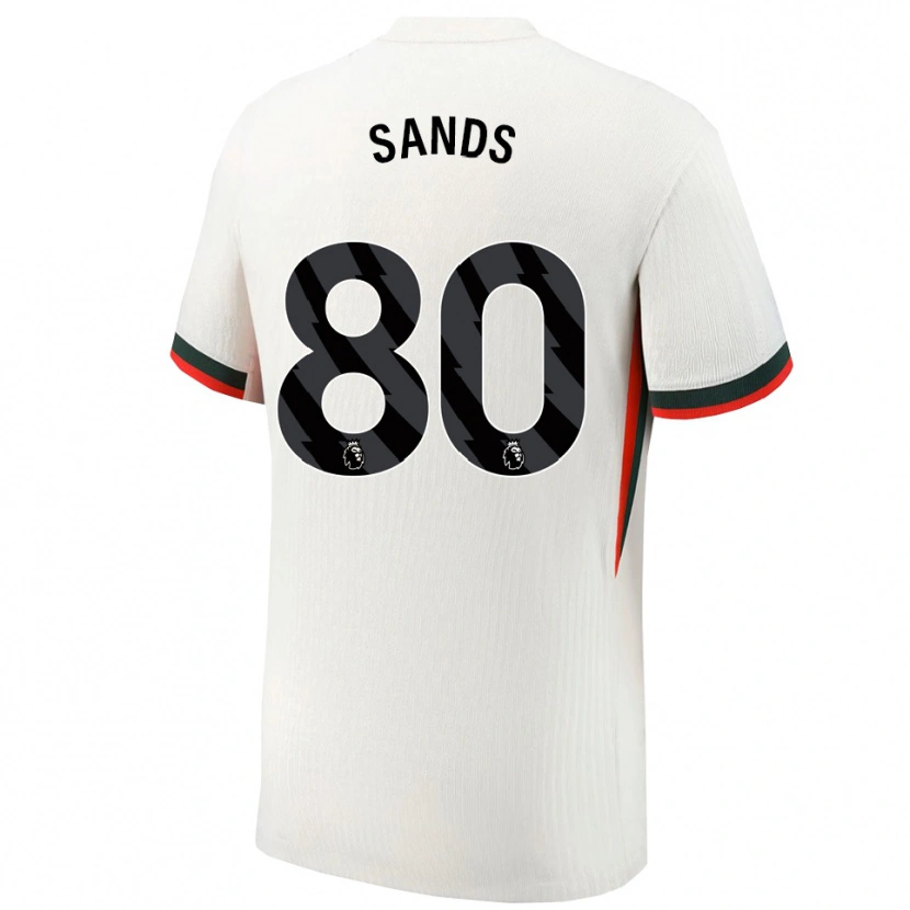 Danxen Herren Hudson Sands #80 Weiß Grün Auswärtstrikot Trikot 2025/26 T-Shirt