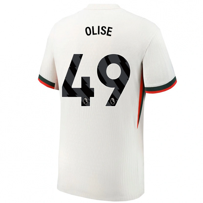 Danxen Herren Richard Olise #49 Weiß Grün Auswärtstrikot Trikot 2025/26 T-Shirt