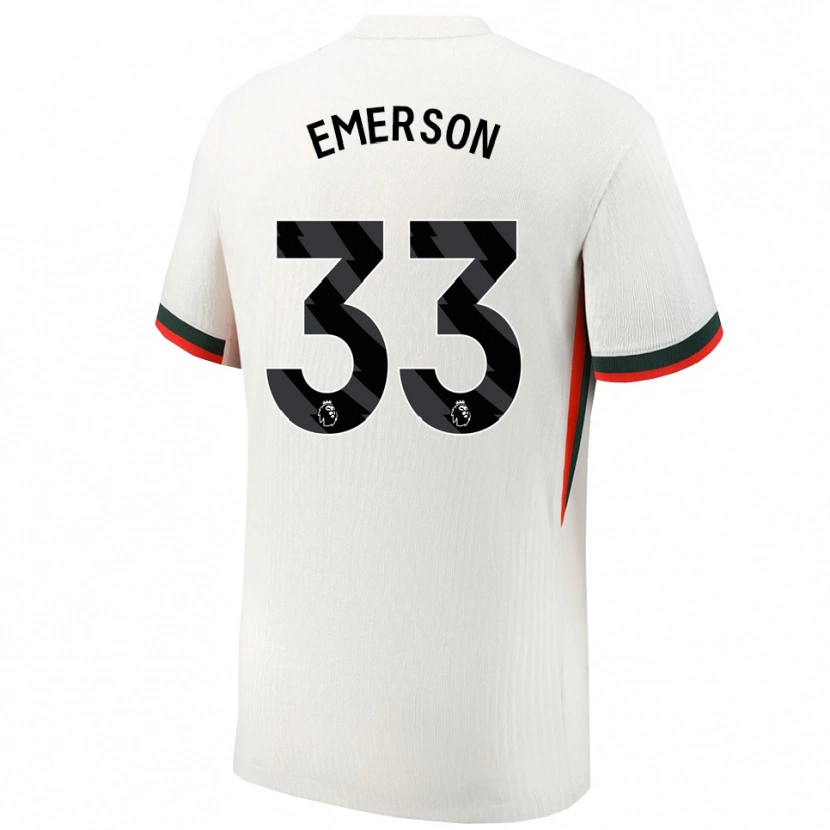Danxen Herren Emerson #33 Weiß Grün Auswärtstrikot Trikot 2025/26 T-Shirt