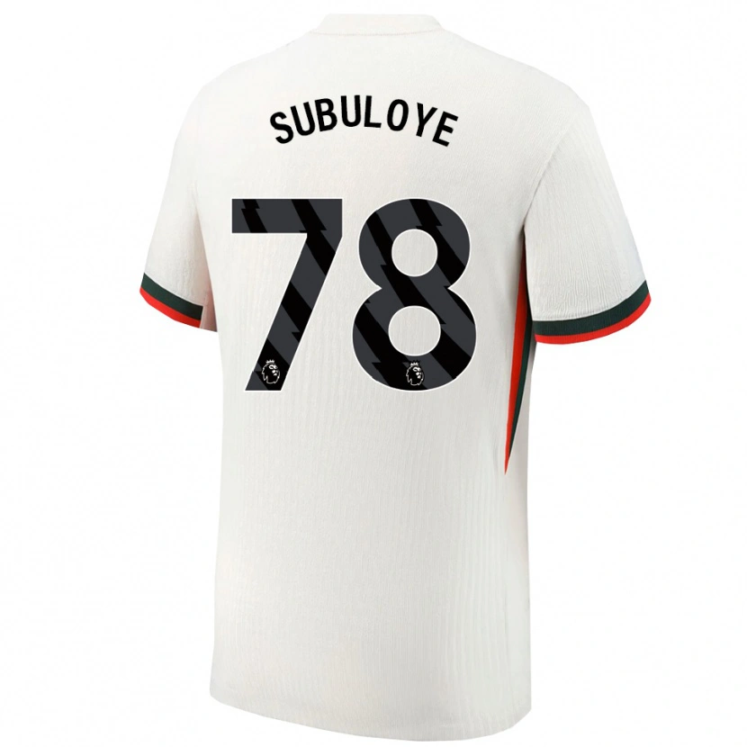 Danxen Herren Olutayo Subuloye #78 Weiß Grün Auswärtstrikot Trikot 2025/26 T-Shirt