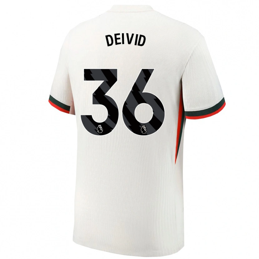 Danxen Herren Deivid Washington #36 Weiß Grün Auswärtstrikot Trikot 2025/26 T-Shirt