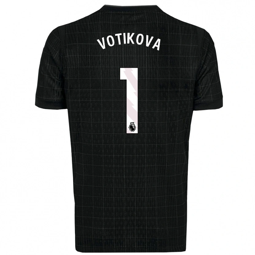 Danxen Herren Barbora Votíková #1 Schwarz Grau Auswärtstrikot Trikot 2025/26 T-Shirt