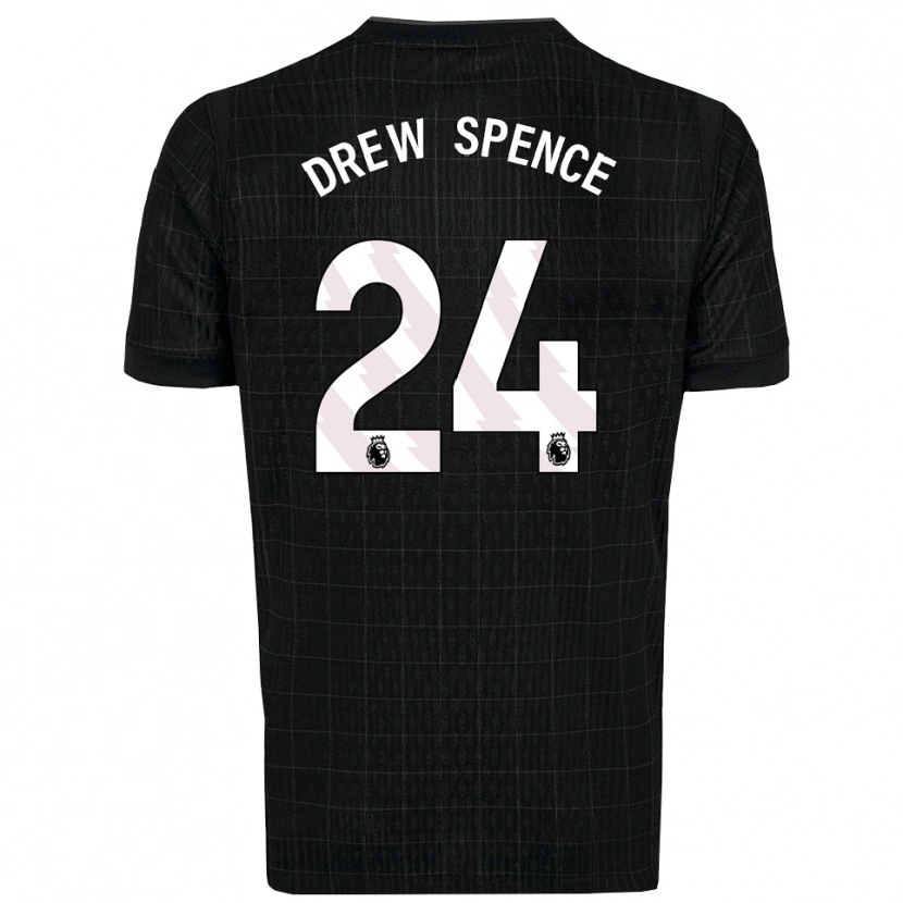 Danxen Herren Drew Spence #24 Schwarz Grau Auswärtstrikot Trikot 2025/26 T-Shirt