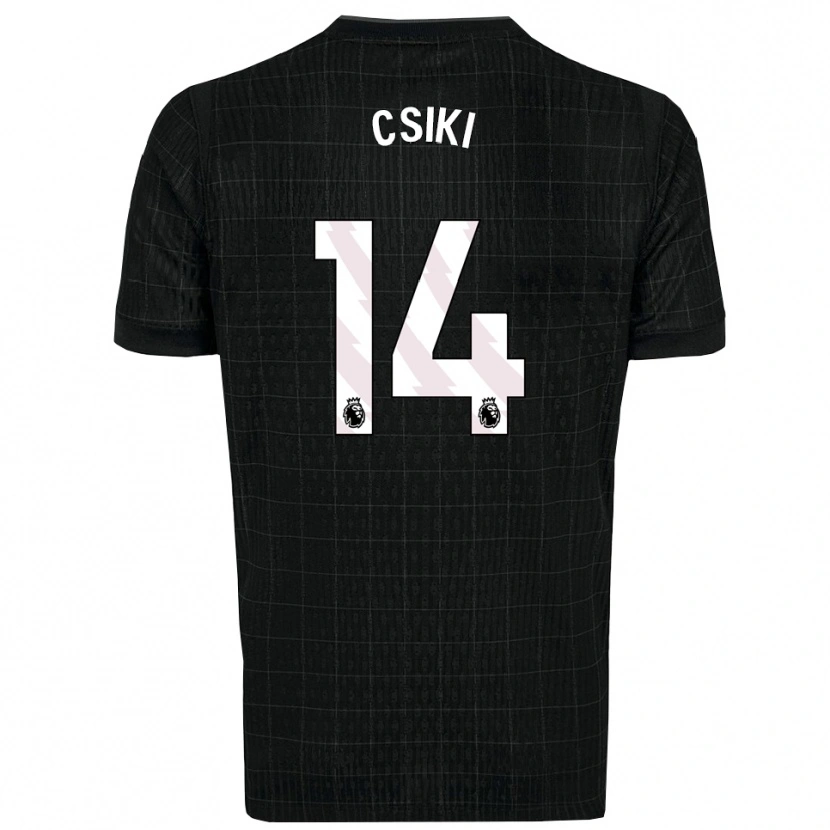 Danxen Herren Anna Csiki #14 Schwarz Grau Auswärtstrikot Trikot 2025/26 T-Shirt
