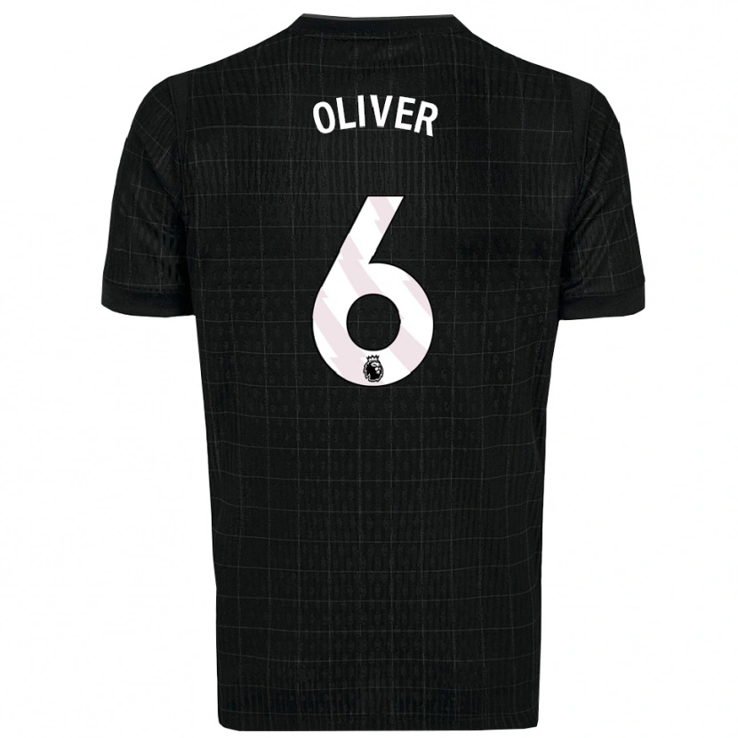 Danxen Herren Dexter Oliver #6 Schwarz Grau Auswärtstrikot Trikot 2025/26 T-Shirt