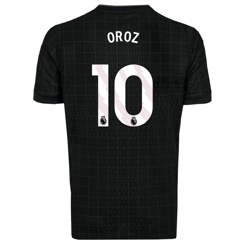 Danxen Herren Maite Oroz #10 Schwarz Grau Auswärtstrikot Trikot 2025/26 T-Shirt
