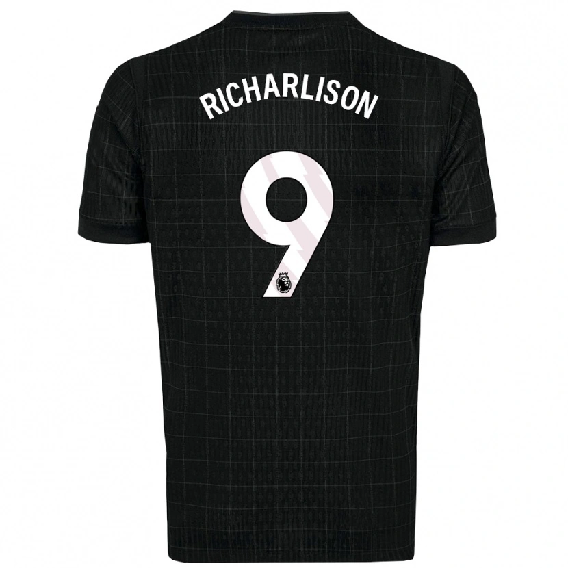 Danxen Herren Richarlison #9 Schwarz Grau Auswärtstrikot Trikot 2025/26 T-Shirt