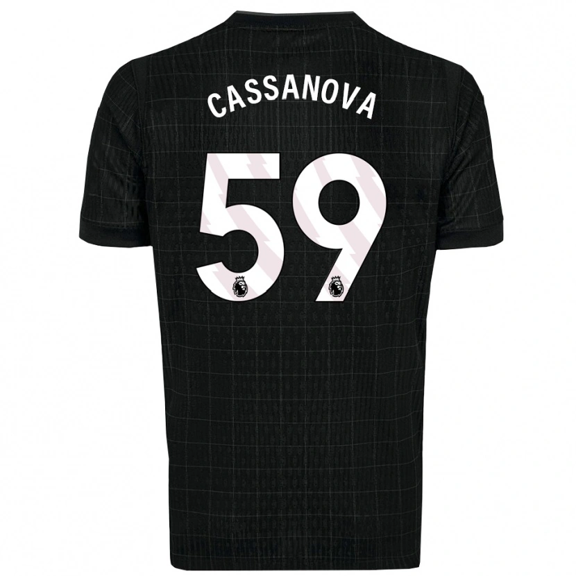 Danxen Herren Dante Cassanova #59 Schwarz Grau Auswärtstrikot Trikot 2025/26 T-Shirt