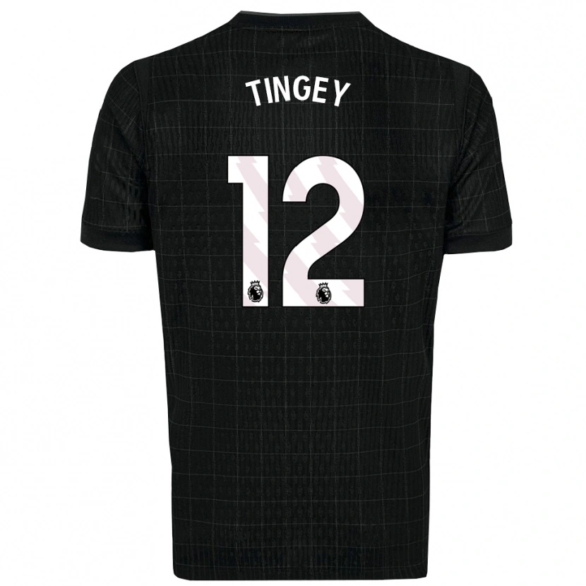 Danxen Herren Tyler Tingey #12 Schwarz Grau Auswärtstrikot Trikot 2025/26 T-Shirt