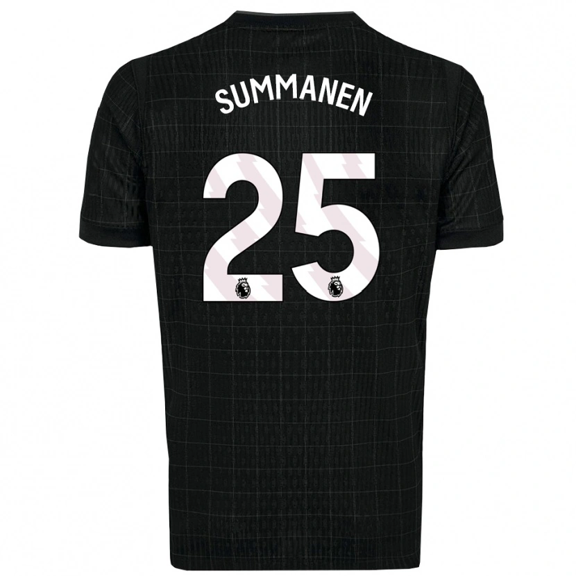 Danxen Herren Eveliina Summanen #25 Schwarz Grau Auswärtstrikot Trikot 2025/26 T-Shirt