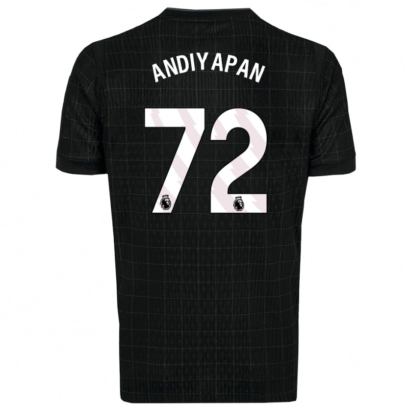 Danxen Herren William Andiyapan #72 Schwarz Grau Auswärtstrikot Trikot 2025/26 T-Shirt