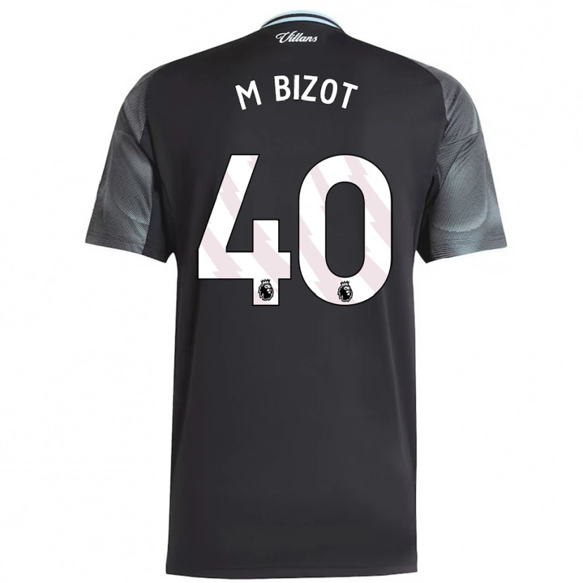 Danxen Herren Marco Bizot #40 Schwarz Himmelblau Auswärtstrikot Trikot 2025/26 T-Shirt