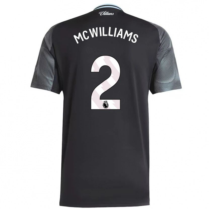 Danxen Herren Ashton Mcwilliams #2 Schwarz Himmelblau Auswärtstrikot Trikot 2025/26 T-Shirt