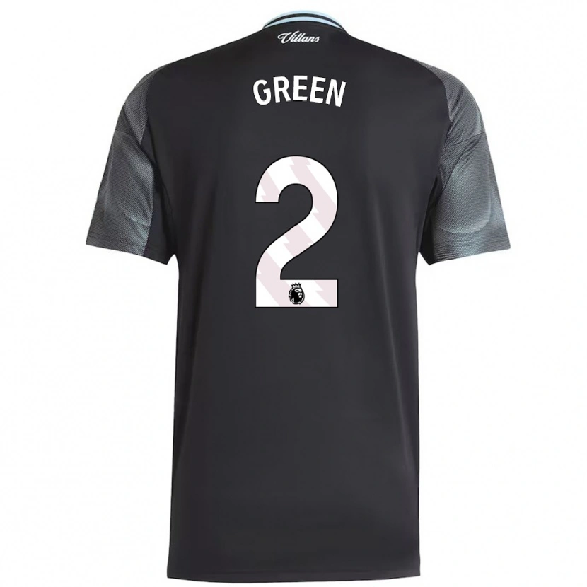 Danxen Herren Jacob Green #2 Schwarz Himmelblau Auswärtstrikot Trikot 2025/26 T-Shirt