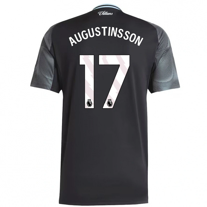 Danxen Herren Ludwig Augustinsson #17 Schwarz Himmelblau Auswärtstrikot Trikot 2025/26 T-Shirt