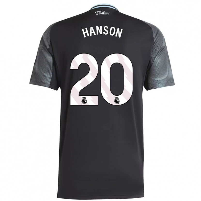 Danxen Herren Kirsty Hanson #20 Schwarz Himmelblau Auswärtstrikot Trikot 2025/26 T-Shirt