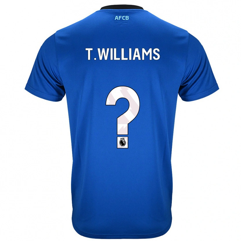 Danxen Herren Toure Williams #0 Blau Schwarz Auswärtstrikot Trikot 2025/26 T-Shirt