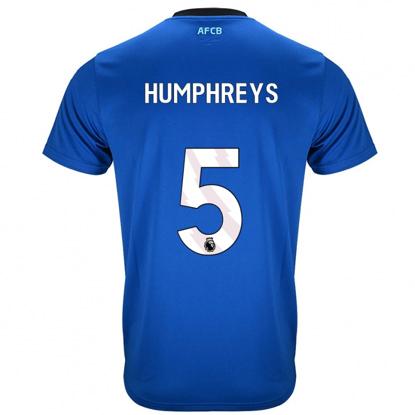Danxen Herren Holly Humphreys #5 Blau Schwarz Auswärtstrikot Trikot 2025/26 T-Shirt