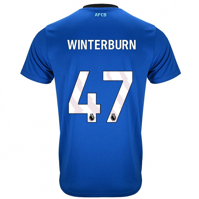 Danxen Herren Ben Winterburn #47 Blau Schwarz Auswärtstrikot Trikot 2025/26 T-Shirt