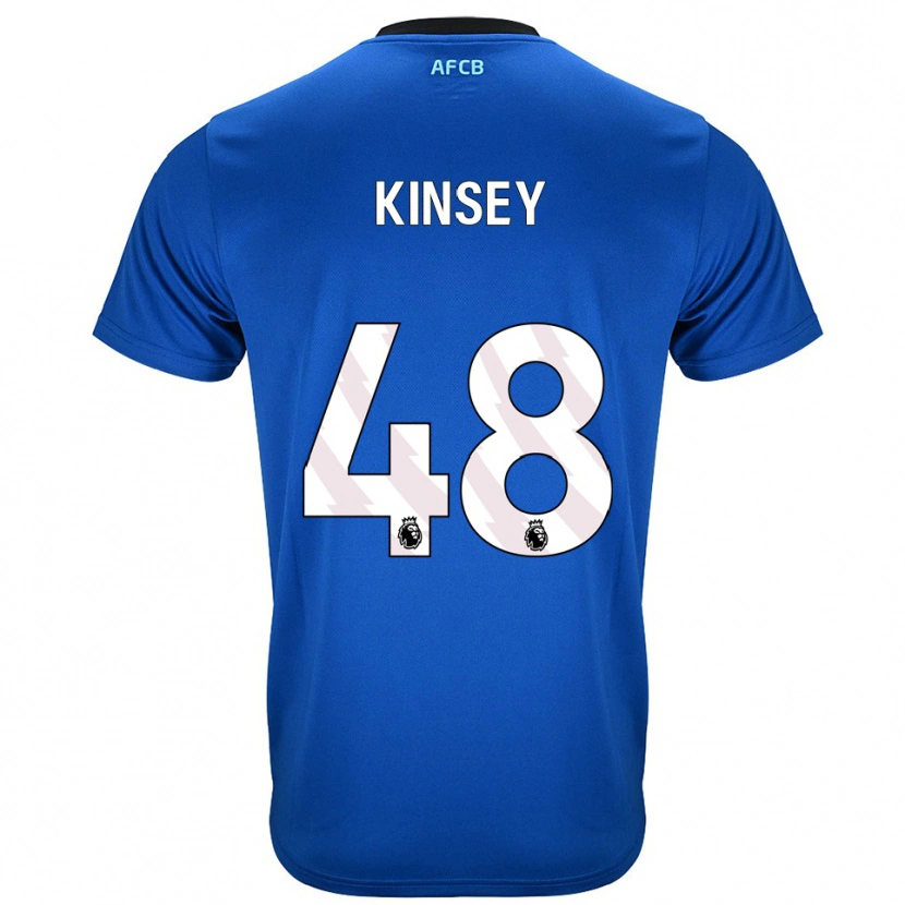 Danxen Herren Max Kinsey #48 Blau Schwarz Auswärtstrikot Trikot 2025/26 T-Shirt