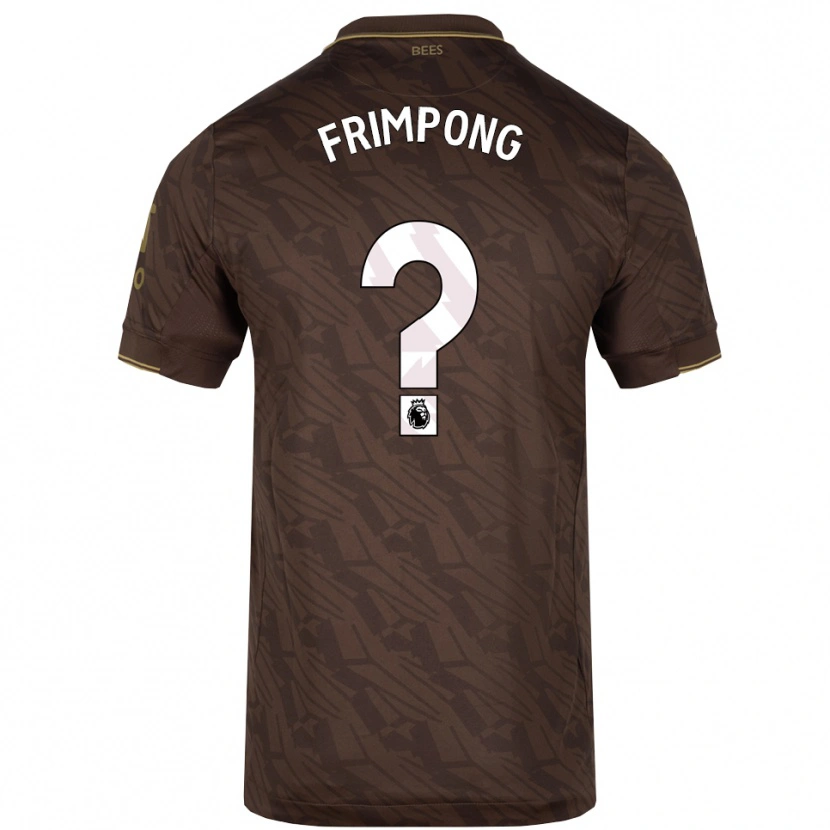 Danxen Herren Charles Frimpong #0 Braun Gold Auswärtstrikot Trikot 2025/26 T-Shirt