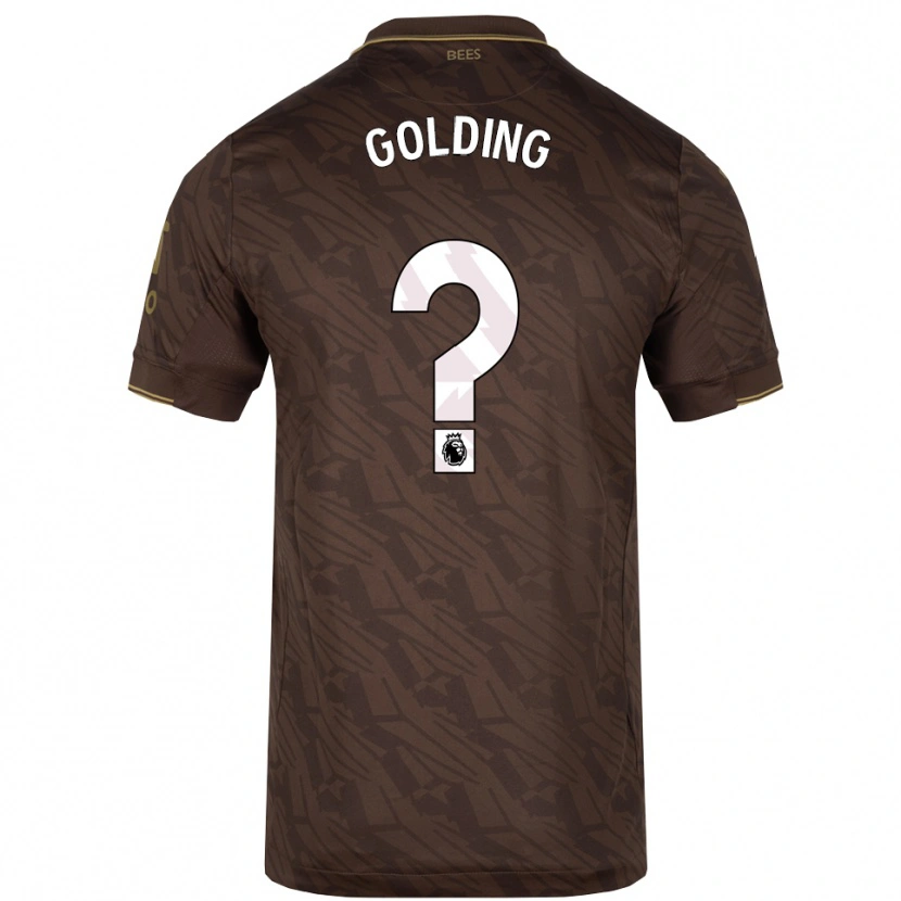 Danxen Herren Aidan Golding #0 Braun Gold Auswärtstrikot Trikot 2025/26 T-Shirt