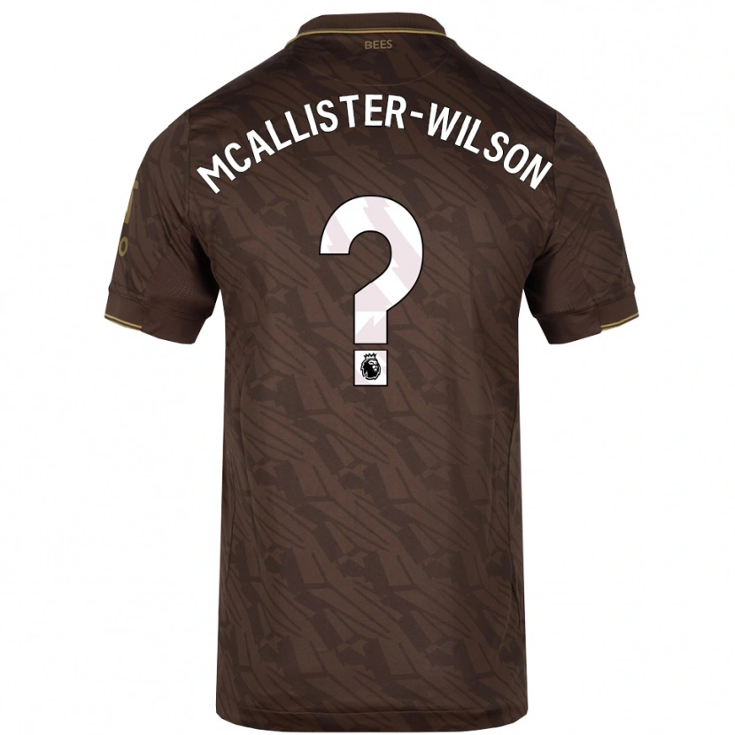 Danxen Herren Zack Mcallister-Wilson #0 Braun Gold Auswärtstrikot Trikot 2025/26 T-Shirt